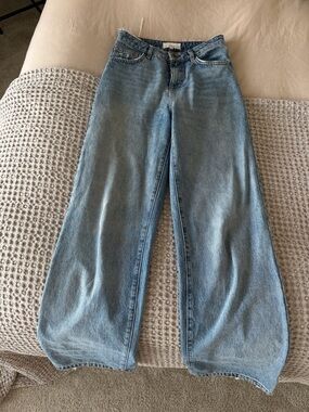 ba&sh Light Blue Wide-Leg High-Rise Jeans